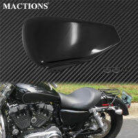 รถจักรยานยนต์เหล็กด้านซ้ายฝาครอบแบตเตอรี่ถังแก๊ส GUARD fairing สีดำสำหรับ Harley Sportster XL 883 1200 72 48เหล็ก2004-2018 2017