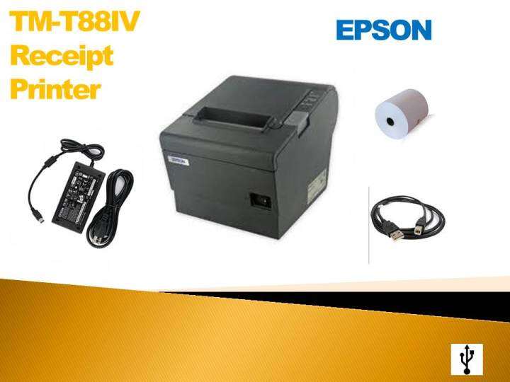 Thermal Receipt POS Printer EPSON TMT88IV USB (Used) Lazada PH