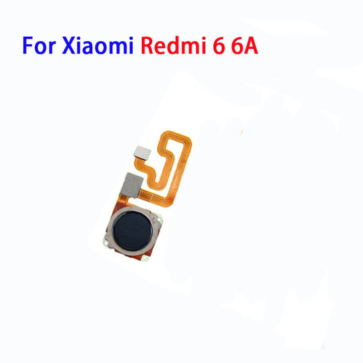 สำหรับ-xiaomi-redmi-6-6a-กลับปุ่มโฮมสแกนลายนิ้วมือเซนเซอร์กลับสายเคเบิ้ลหลักชิ้นส่วนซ่อมบัตรประชาชนแบบสัมผัสสำหรับโทรศัพท์