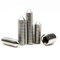 11050pcs M2 M2.5 M3 M4 M5 M6 M8 M10 M12 M16 304 Stainless Steel Hex Hexagon Socket Tapered End Bolt Cone Point Grub Set Screw