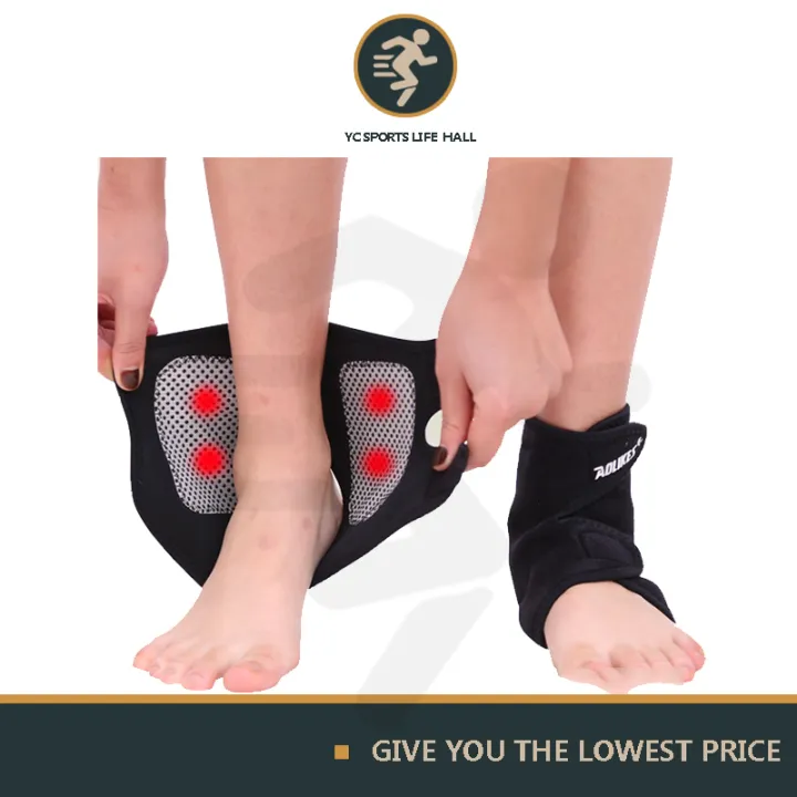 1 Pair Self-heating Tourmaline Magnet Ankle Support Brace Sport Safety Foot Injury Protector Winter Warm Heath Care