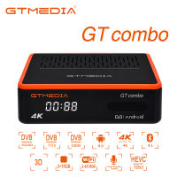 ตัวรับสัญญาณทีวี GTMEDIA GT Combo พร้อมคีย์บอร์ด I8 DVB-S2T2 C Android 9.0 Amlogic S905X3 4K 8 K ตัวรับสัญญาณดาวเทียม WiFi BT4.1