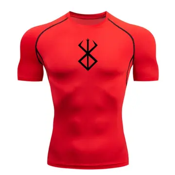 New Summer compression Breathable Short Sleeve Men Running Fitness