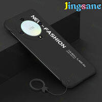 Jingsanc เพื่อเป็นเกียรติแก่ X9A 5G เคสโทรศัพท์หรูหราบางเฉียบฝาครอบไร้ขอบแข็งกระจกฝ้าพีซีกล้องกันกระแทกเคสป้องกัน Honor X9a 5G