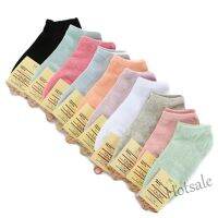 【hot sale】✶●▪ D19 Shallow Mouth Socks Candy Color Simple Elastic Versatile