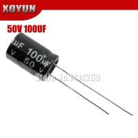 【CW】 50pcs/lot Higt quality 50V100UF 8x12mm 100UF 50V 8x12 Electrolytic capacitor