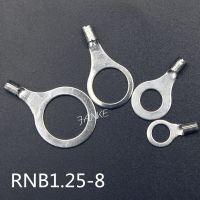 【YF】❈☈  1000pcs/pack RNB1.25-8 Non-insulated Tongue Terminals Cable Lug Crimp Wire Connectors AWG22-16