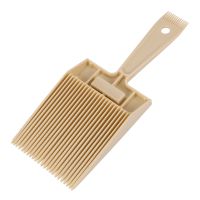 Flat Top Guide Comb with Liquid Bubble Level Flattop Hair Flattopper Beige