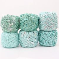 пряжа 50g/Ball /140M 100 cotton yarn 6mm 3mm special Sequin yarn DIY garment accessories Rag doll Knitting yarn