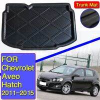 สำหรับ Chevrolet Aveo T300 Hatchback 2011-2015ถาดพรมกระโปรงหลังรถท้ายรถที่รองเท้าคาร์โก้พรมปูพื้นแผ่นกันน้ำที่ป้องกันโคลน