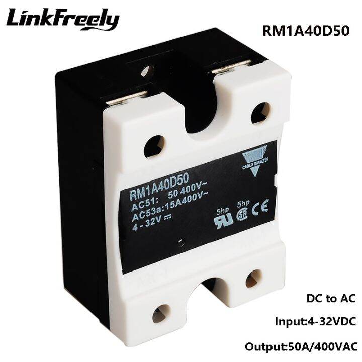 RM1A40D50 50A DC AC Solid State Relay Module,Output:42-440VAC Input:5V ...