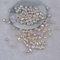 7-8mm High Quality Real Cultured Freshwater Baroque Pearl Loose Bead No Hole For Jewelry Making