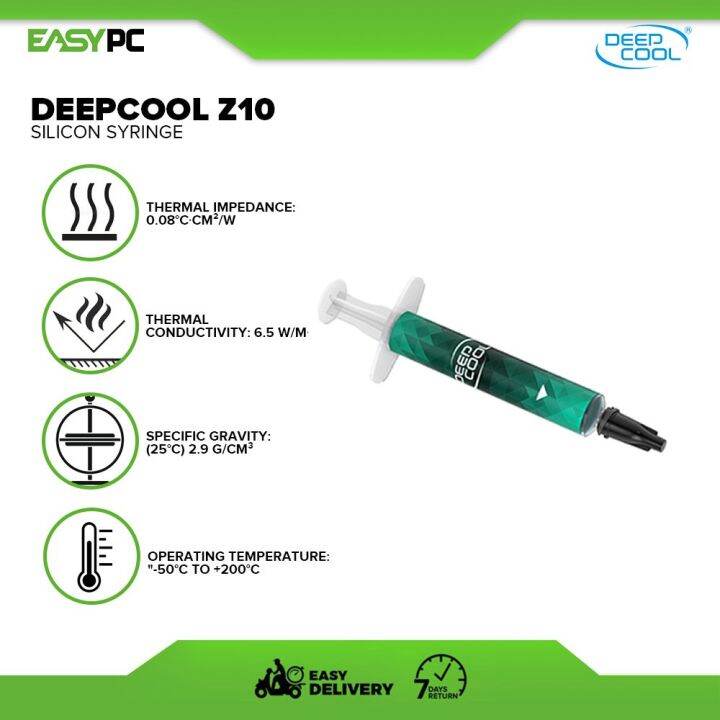 EasyPC | Deepcool Z10 Silicon Syringe, thermal paste offers high ...