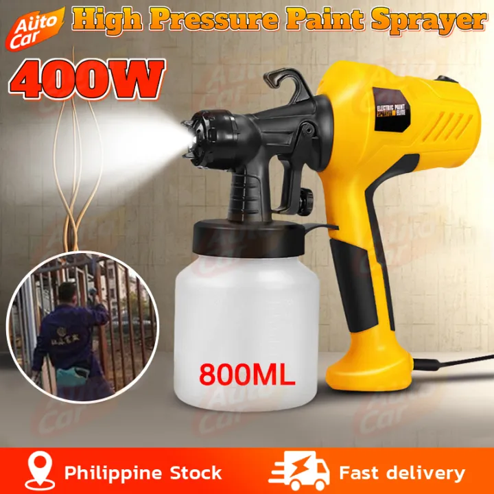 Paint Sprayer High Pressure 400W Electric Spray Gun set Heavy Duty Portable allinone