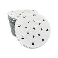 【CW】✜☞  6  17 Hole Dry Sanding Paper Putty Disc FESTOOL Polisher Flocking Self-adhesive