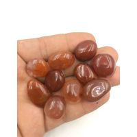 1 Pc Natural Red Lemurian Quartz 2-3 cm Polished Tumble Stone / Top High Quality Stone / Pocket Stone Healing Chakra.