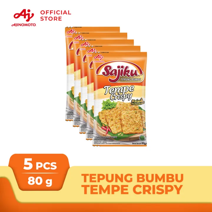 Sajiku® Tepung Bumbu Tempe Goreng Crispy 80g (5 pcs) Lazada Indonesia