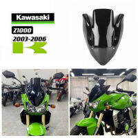 FOR KAWASAKI Z1000 2003-2006 MOTORCYCLE RETROFITTED WINDSHIELD DEFLECTOR WITH ELEVATED FRONT WINDSHIELD AND WINDSHIELD-PROOF GOGGLES