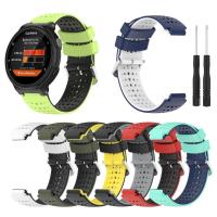 Silicone Strap For Garmin Forerunner 220 230 235 620 630 735XT Wristband Replacement Bracelet Strap For Garmin Forerunner Cables