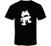 ผู้ชาย Monstercat โลโก้เสื้อสีดำสีขาวผู้ชายจัดส่งฟรีแฟชั่น Classic Tee เสื้อผู้ชายฤดูร้อนเสื้อยืดยี่ห้อ tops