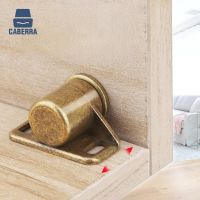 Golden Strong Powerful Magnet Door Stops Zinc Alloy Hidden Door Closer for Closet Wardrobe Cupboard Furniture Door Hardware