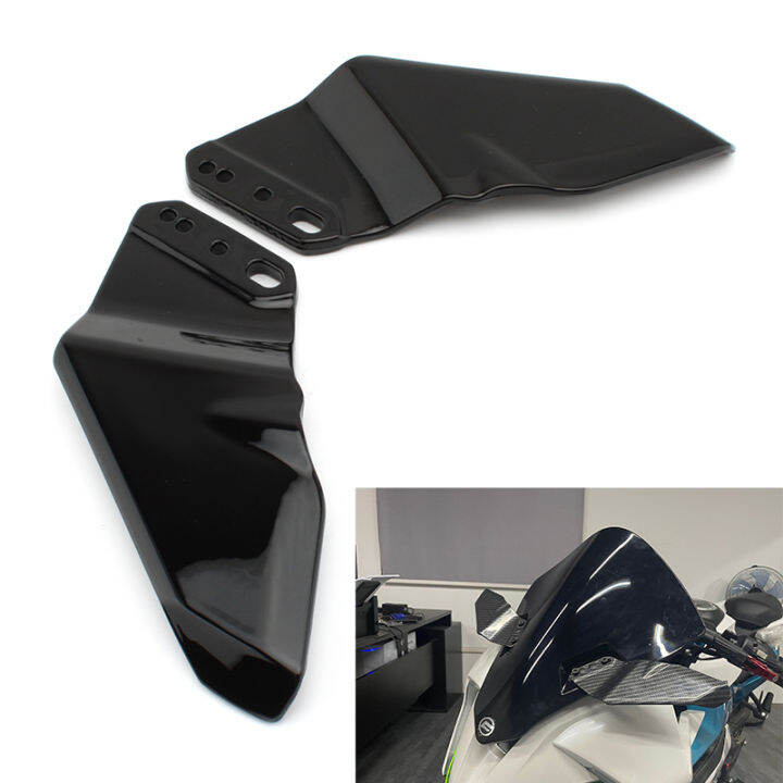 Pair Motorcycle Winglet Aerodynamic Wing Kit Spoiler For Kawasaki Z800 ...