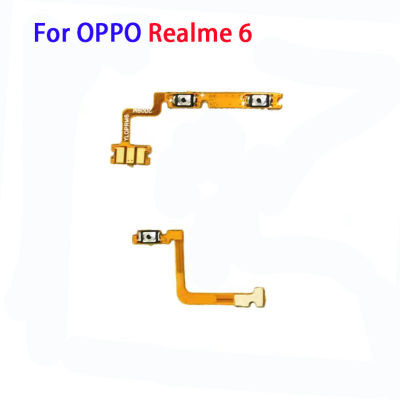 สำหรับ OPPO Realme 6เปิด/ปิดสวิตช์เปิดปิดที่ปรับเสียงขึ้นลงด้านข้างอะไหล่ทดแทนปุ่มปรับสาย