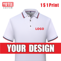 YOTEE Summer Cheap Short Sleeve Logo Custom Company Group Polo Shirt Logo Embroidered Top