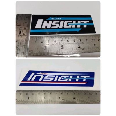 สติ๊กเกอร์แบบดั้งเดิม ติดท้ายรถ ISUZU DMAX ALL NEW BLUE POWER คำว่า ISUZU INSIGHT sticker ติดรถ แต่งรถ อีซูซุ สติกเกอร์ สติกเกอ