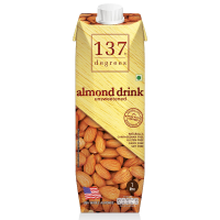 137 Degrees Real Almond Milk Original Unsweetened 1000ml นมอัลมอนด์ สูตรไม่หวาน นม นมกล่อง นมไม่หวาน