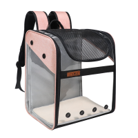 Extendable Cat Carrier Bag Full-View Transparent Cat Backpack Breathable Portable Travel Pet Carrier Backpack for Cat Small Dogs