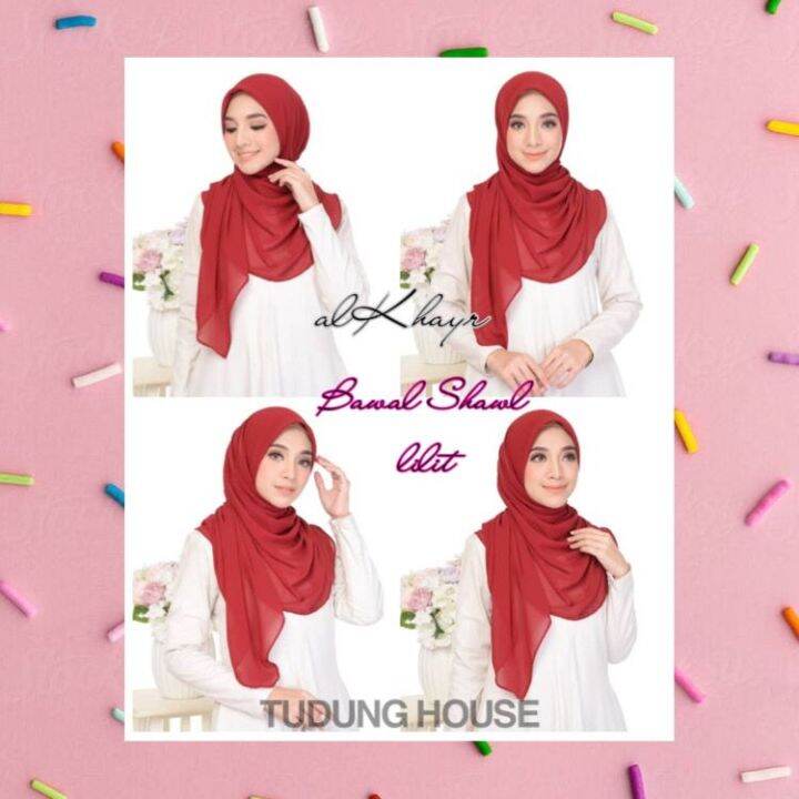 Hybrid Bawal Shawl Chiffon Lazada