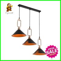 ไฟช่อ CST 6822-3 โลหะ/สีดำ/สีส้ม 3หัวCLUSTER PENDANT CST 6822-3 BLACK/ORANGE/3LIGHT **ขายดีที่สุด**