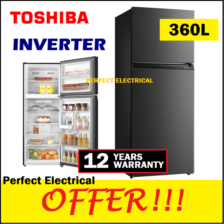 toshiba 350l fridge