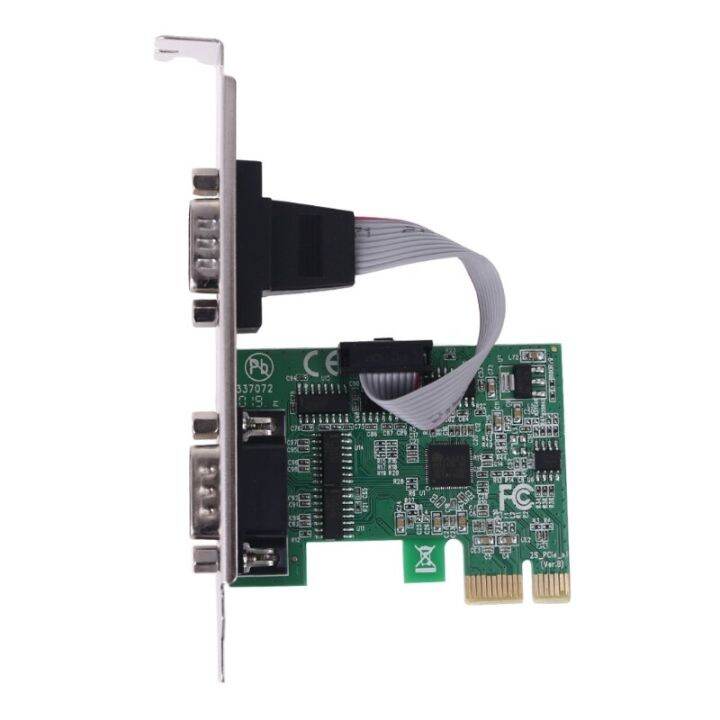 IOCREST 2 Port Db9 Serial Rs-232 Pci-express X1 Card For Sale Online