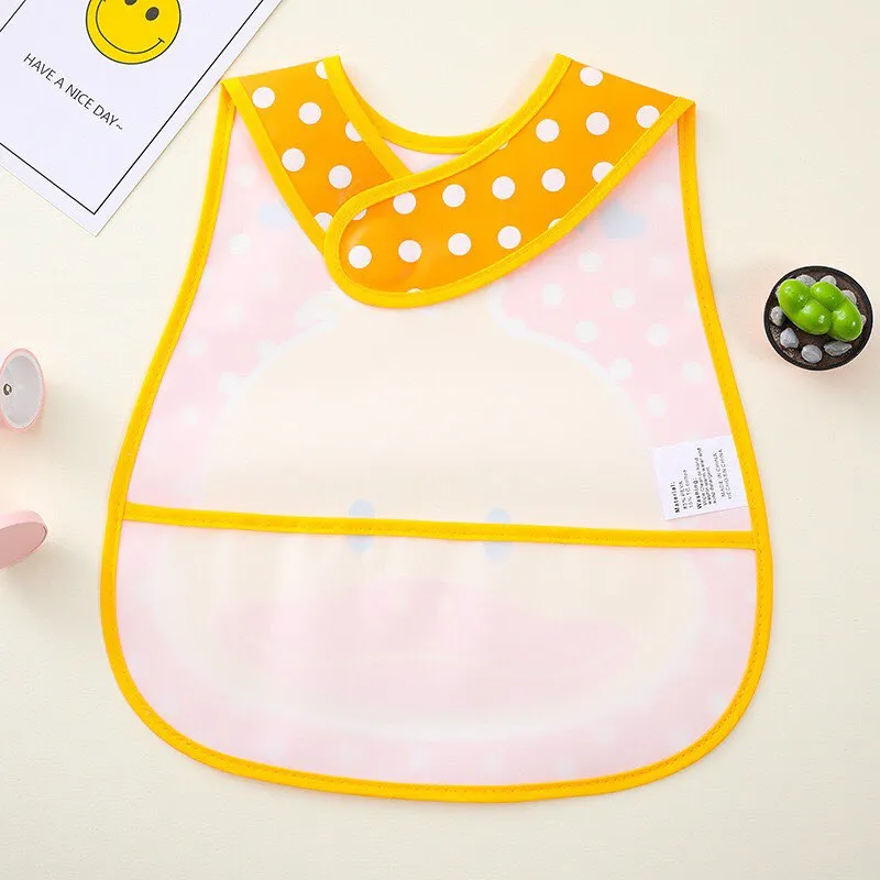 Baby / Kid / Children Cute Cartoon Waterproof Reusable Washable Apron / Bib  Cloths For Self Feeding Baby Led Weaning BLW | Lazada