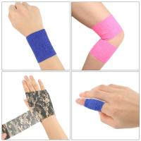 Self Adhesive Elastic Bandage Colorful Sport Wrap Tape Elastoplast Knee Support Pads Ankle Outdoors Survival First Aid Tools