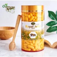 (ส่งฟรี ของแท้ 100%) Natures King Royal Jelly 1000 mg. (1 กระปุก x 365 Capsules) นมผึ้งเนเจอร์คิงส์ เนเจอร์คิงส์ รอยัลเจลลี่ (นมผึ้ง)