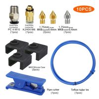 10pcs 3D Printer Kit Bowden Tubing for Creality Ender 3/3 V2/Pro Ende PC4 M6 Pneumatic Connectors Capricorn MK8 Nozzle PTFE Tube ELEGANT