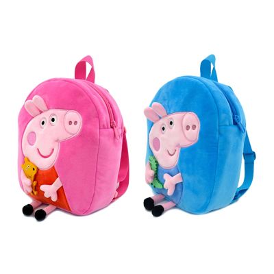 Peppa Pig Child Plush Backpack George Kindergarten Backpack Cartoon Shoulder Bag Girls Birthday Gifts Toys Toddler School Bags