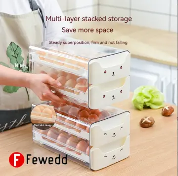 Egg Holder Egg Containers Multi Tier Stackable with Handle Egg
