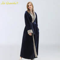 Winter Thick Robe for Women Flannel Warm Robes Luxury Sleepwear Comfortable Bathrobes Oversize House Robe for Elegant Woman