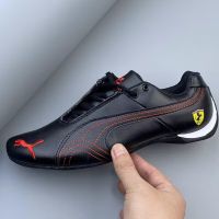 bjh▥  2023 New Racing Pumax Mens Ferrarimotorcycle Low-top Men Sneaker Suede