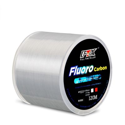（A Decent035）120M Fluorocarbon Coating Fishing Line 0.8 10 Carbon Fiber Leader Lure Wire Sinking Carp