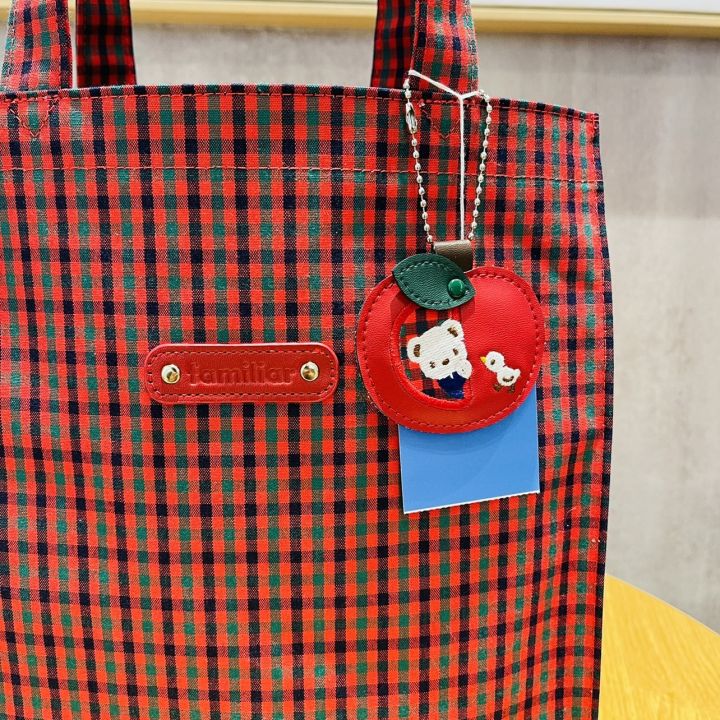 มาใหม่ล่าสุด-fami-กระเป๋าถือครอบครัวลายสก๊อตสีแดงน่ารักลำลองกระเป๋าถือไฟล์