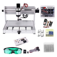 【In Stock】Upgrade CNC 3018Pro Max Engraver with 200W Spindle,3 Axis Pcb Milling Machine, GRBL Control Wood Router Engraver DIY CNC Machine with Offline Controller（5500mW/7000mW/10W/15W）