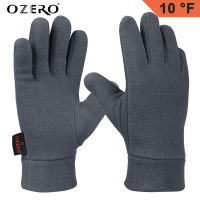 OZERO Uni Winter Fleece Glove Full Finger warm Ski Snowboard Mitten Cold Weather Windproof Running Touchscreen Cycling Gloves