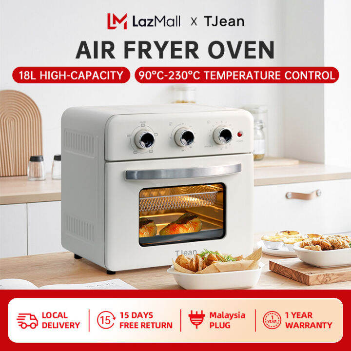 TJean Air Fryer Oven Cooker Inverter 18L pelbagai fungsi isi rumah kapasiti besar berbilang