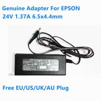 2ปีของแท้24V 1.37A A441H อะแดปเตอร์ AC แหล่งจ่ายไฟสำหรับ EPSON GT 1500 GT 2500 2480 2580 3590 4490 V500 V600 V700เครื่องสแกนเนอร์ Charger