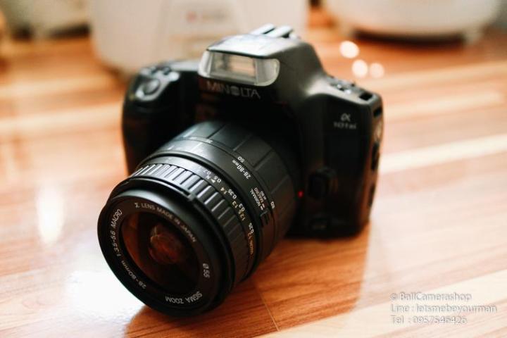 ขายกล้องฟิล์มใช้งานโครตง่ายเหมาะกับมือใหม่มากๆ-minolta-a-101si-serial-92801830-พร้อมเลนส์-sigma-28-80mm